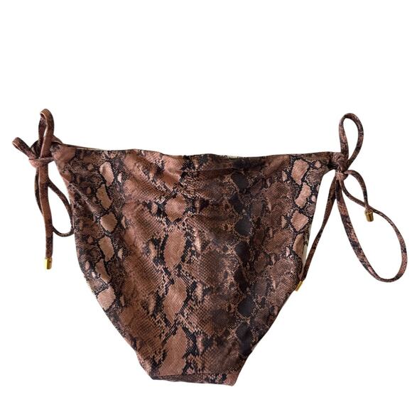 PQ swim Kaa Reversible Tie full tie string bikini bottom Size Small - Picture 2 of 5